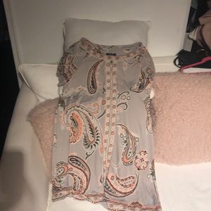 Paisley tunic top
